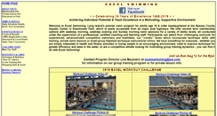 Desktop Screenshot of excelswimming.com